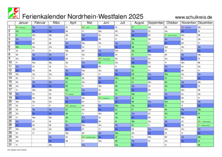 feiertag nrw 2025 kalender