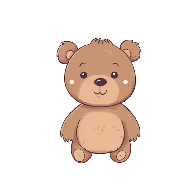 Schöne Teddybären-Clipart-Neutralfarben für Kinder, leicht zu zeichnen Schöne Teddybären-Clipart-Neutralfarben für Kinder, leicht zu zeichnen